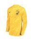 Фото #4 товара Big Boys and Girls Yellow France National Team 2024 Goalkeeper Replica Stadium Long Sleeve Jersey