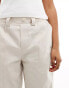 Sixth June low rise tailored trousers in cream