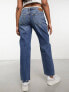 Фото #4 товара Lee Jane low rise straight fit jeans in mid blue