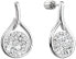 Timeless silver earrings with Swarovski 31305.1
