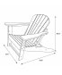 Фото #39 товара Adirondack Chair with Footrest Ottoman Set (Set of 2)