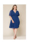 Фото #2 товара Plus Size Florence Flutter Sleeve Dress