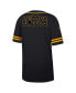 Men's Black Wyoming Cowboys Free Spirited Mesh Button-Up Baseball Jersey