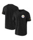 Men's NFL x Darius Rucker Collection by Black Pittsburgh Steelers Slub Henley T-shirt