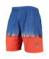 Men's Blue and Orange New York Knicks Hardwood Classic Authentic Shorts