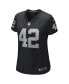 Фото #3 товара Women's Ronnie Lott Black Las Vegas Raiders Game Retired Player Jersey