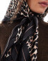 Фото #3 товара Accessorize satin scarf sqaure in leopard print