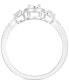 ფოტო #3 პროდუქტის Diamond Promise Ring (1/10 ct. t.w.) in Sterling Silver