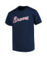 Фото #3 товара Футболка для малышей Soft As A Grape с логотипом Atlanta Braves - темно-синяя