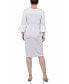 ფოტო #1 პროდუქტის Petite 3/4 Length Imitation Pearl Detail Dress