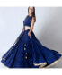 Фото #5 товара Women's Royal Blue Lehenga Choli with Gold Trim