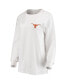Women's White Texas Longhorns Traditions Pennant Long Sleeve T-shirt