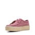 Clarks Wallabee Cup 26168664 Womens Pink Oxfords & Lace Ups Casual Shoes