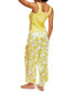 ფოტო #2 პროდუქტის Women's Delenia Pajama Tank Top & Pants Set