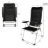 Beach Chair Aktive Deluxe Foldable Black 49 x 123 x 67 cm (2 Units)