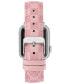 Фото #3 товара Часы Steve Madden Pink Faux Leather Band Apple Watch