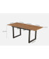 Фото #3 товара Modern Square Dining Table with Extendable Metal Leg