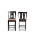 Fenton Modern and Contemporary Transitional Wood Counter Stool Set, 2 Piece