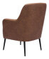 35" Steel, Polyester Tasmania Boho Chic Accent Chair