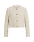 Фото #4 товара Women's Tweed Collarless Regular-Fit Jacket