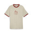 Фото #1 товара Puma Ptc X Ringer Crew Neck Short Sleeve T-Shirt Mens Beige Casual Tops 62744168