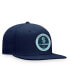 Фото #4 товара Men's Deep Sea Blue Seattle Kraken Authentic Pro Training Camp Snapback Hat