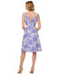 ფოტო #2 პროდუქტის Women's Printed Boat-Neck Sleeveless Dress