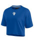 Women's Royal Los Angeles Rams Super Soft Short Sleeve Cropped T-shirt