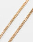 ASOS DESIGN short slim 4mm chain necklace in gold tone