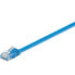 Goobay 96401 - Cat.6 Flachkabel blau 1 m - Cable - Network