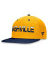 ფოტო #4 პროდუქტის Men's Navy, Gold Nashville Predators Authentic Pro Rink Two-Tone Snapback Hat