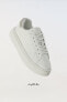 Chunky minimalist lace-up trainers