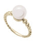 ფოტო #1 პროდუქტის Cultured Freshwater Pearl (8mm) Fashion Ring in 14K Yellow Gold