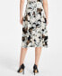 Women's Printed Flared Midi Skirt