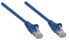 Фото #2 товара Intellinet Network Patch Cable - Cat5e - 1m - Blue - CCA - U/UTP - PVC - RJ45 - Gold Plated Contacts - Snagless - Booted - Lifetime Warranty - Polybag - 1 m - Cat5e - U/UTP (UTP) - RJ-45 - RJ-45