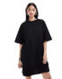 HUGO Red relaxed t-shirt dress in black