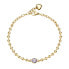 Desideri BEI086 gold-plated ball bracelet with zircon