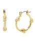 Фото #1 товара Gold Triple Knot Hoop Earrings