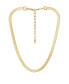 Фото #1 товара ETTIKA gold Plated Flat Snake Chain Necklace