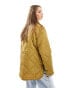 Only quilted nylon jacket in dull gold