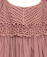 ფოტო #3 პროდუქტის Big Girls Cotton Crochet Babydoll Dress