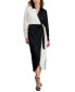 Фото #1 товара Women's Long-Sleeve Faux-Wrap Midi Dress