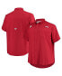 Men's Crimson Oklahoma Sooners Big Tall Tamiami Omni-Shade Button-Down Shirt