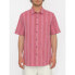 VOLCOM Newbar Stripe short sleeve shirt Washed Ruby, S - фото #2