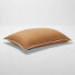 Фото #2 товара King Heavyweight Linen Blend Comforter Sham Warm Brown - Casaluna