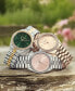 ფოტო #7 პროდუქტის Women's Bejeweled Two-Tone Stainless Steel Watch 34mm