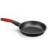 Non-stick frying pan BRA A411224 Black Red Stainless steel Aluminium