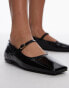 ARKET leather mary jane shoes in black patent