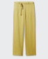 Women's Satin Pleated Pants