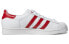 adidas originals Superstar 贝壳头 魔术贴 防滑耐磨 低帮 板鞋 男女同款 白红 / Кроссовки Adidas originals Superstar FY3117